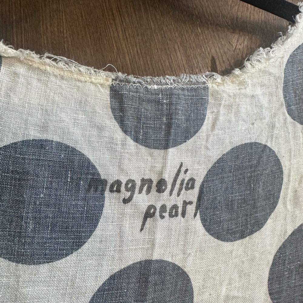 Magnolia Pearl Cream Maxi Dress with Gray Polka Dots - Picture 7 of 9